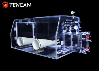 شفاف أكريليك 10 مللي متر عزل صندوق القفازات مختبر مضاد للغبار لا فراغ